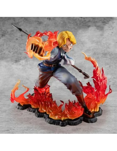 Figura megahouse one piece sabo fire fist inheritance p.o.p. edicion limitada