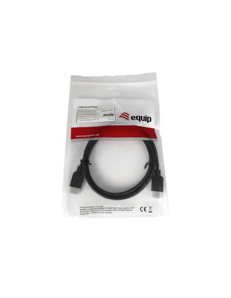 Equip 119310 Cable HDMI de alta velocidad, 1,8 m, 1080P, negro