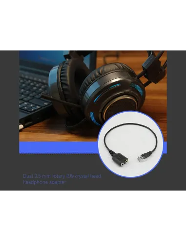 Equip 147944 cable de audio 0,25 m RJ-9 2 x 3.5mm Negro