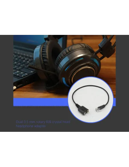 Equip 147944 cable de audio 0,25 m RJ-9 2 x 3.5mm Negro