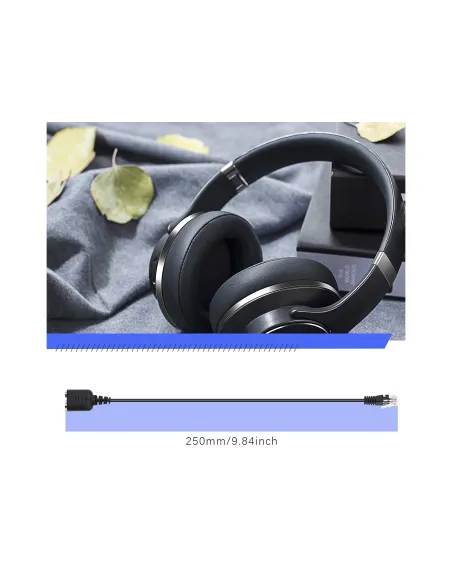 Equip 147944 cable de audio 0,25 m RJ-9 2 x 3.5mm Negro