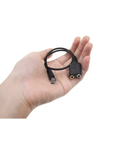 Equip 147944 cable de audio 0,25 m RJ-9 2 x 3.5mm Negro