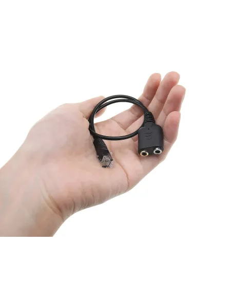 Equip 147944 cable de audio 0,25 m RJ-9 2 x 3.5mm Negro