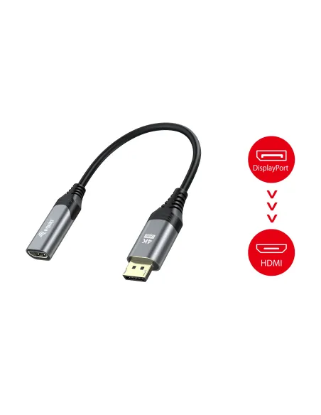 Equip Adaptador DisplayPort 1.2 a HDMI, 4K 60Hz