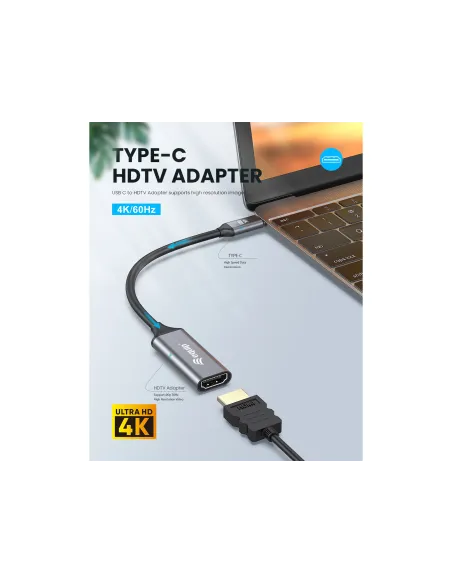 Equip Adaptador USB-C a HDMI 2.0, 4K 60Hz