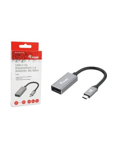 Equip 133493 Adaptador de USB-C a DisplayPort 1.4, 8K 30Hz
