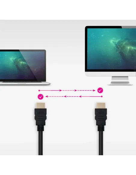 Nanocable Cable HDMI V2.0 4K@60Hz 18Gbps A M-A M, 1.5 m, Negro