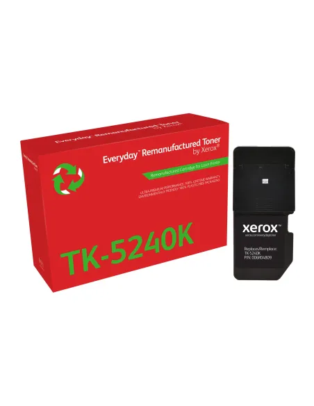 Tóner Everyday™ Negro remanufacturado de Xerox es compatible con Kyocera TK-5240K, Capacidad estándar