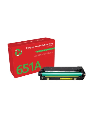 Tóner Everyday™ Amarillo remanufacturado de Xerox es compatible con HP 651A 650A 307A (CE342A CE272A CE742A), Capacidad estándar
