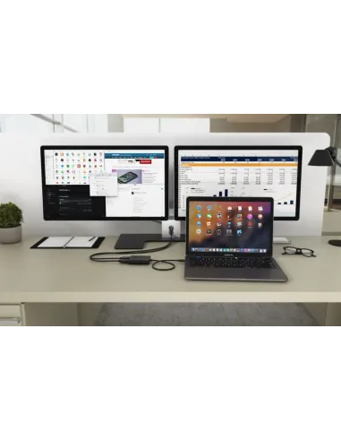 i-tec USB-C Dual 4K 60Hz (single 8K 30Hz) DP Video Adapter