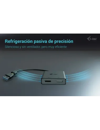 i-tec USB-A USB-C Dual 4K 60 Hz DisplayPort Video Adapter