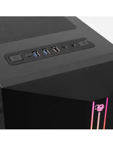 Deep Gaming DEEPGAMING CAJA ATX A200 USB 3.2 GEN1 SIN FTE. ARGB + 1 VENTILADOR IRIS