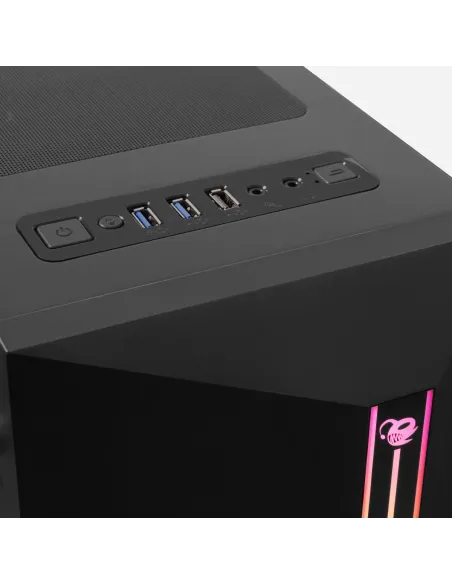 Deep Gaming DEEPGAMING CAJA ATX A200 USB 3.2 GEN1 SIN FTE. ARGB + 1 VENTILADOR IRIS