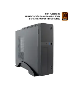 CoolBox CAJA MATX SLIM T310 USB-C 3.2 GEN1 + MULTILECTOR SD FTE 300SBZ 80+BRONZE