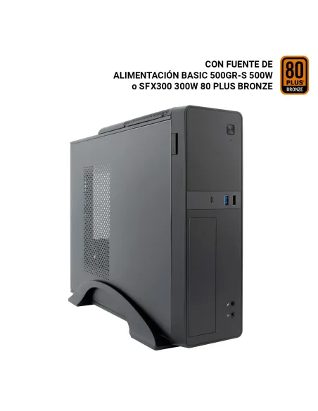 CoolBox CAJA MATX SLIM T310 USB-C 3.2 GEN1 + MULTILECTOR SD FTE 300SBZ 80+BRONZE