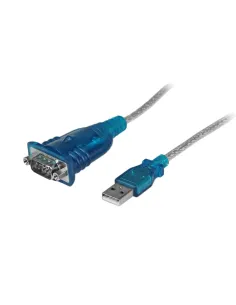 StarTech.com Cable Adaptador USB a Serie RS232 de 1 Puerto Serial DB9 - Macho a Macho