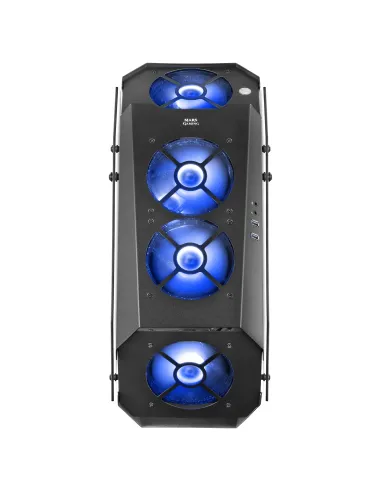 Mars Gaming MC51, Caja PC Gaming ATX, Doble Cristal Templado, 5x Ventilador RGB 12cm, Negro
