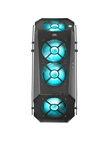 Mars Gaming MC51, Caja PC Gaming ATX, Doble Cristal Templado, 5x Ventilador RGB 12cm, Negro