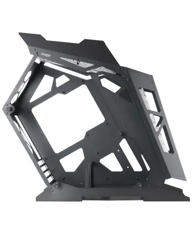 Mars Gaming MC61, Caja PC Gaming Compacta Micro-ATX, 4 Ventiladores 12cm, ARGB Chroma, Doble Ventana Cristal Templado, Negro