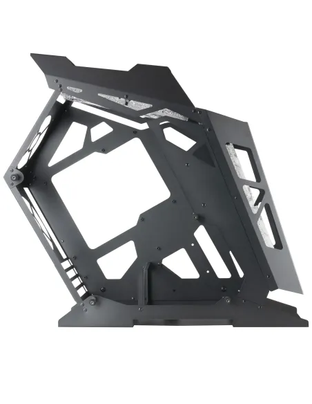 Mars Gaming MC61, Caja PC Gaming Compacta Micro-ATX, 4 Ventiladores 12cm, ARGB Chroma, Doble Ventana Cristal Templado, Negro