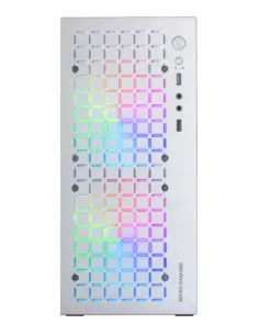 Mars Gaming MC-CORE, Caja Gaming Compacta MicroATX, Diseño Frontal Metal-Mesh, Ventana Lateral Completa, 2x Ventiladores FRGB