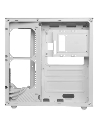 Mars Gaming MC-CURVW Midi Tower Negro, Blanco