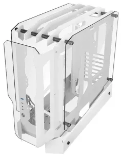 Mars Gaming MC-EDGE, Caja Gaming ATX, Diseño Open Air, Triple Panel Cristal Templado, Semitorre PC Soporte Refrigeración