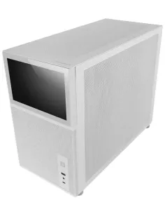 Mars Gaming MC-LCD, Caja PC Compacta Micro-ATX, Pantalla LCD IPS 8", Rejilla Mesh Lateral, Superior y Frontal, Ventana Lateral