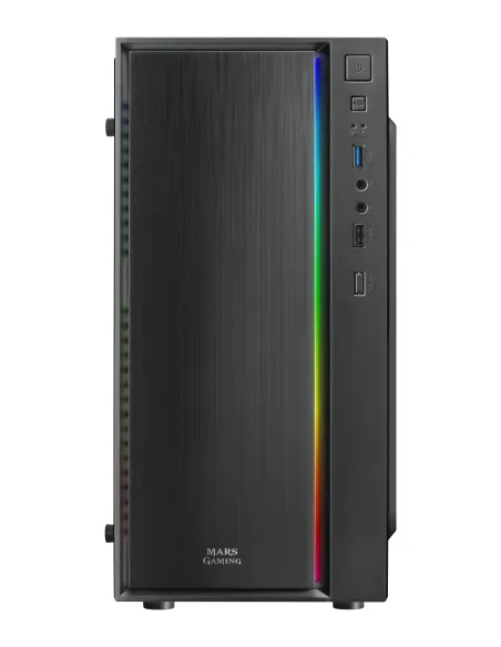 Mars Gaming MCM, Caja PC Micro ATX, Compacta, 16 Modos ARGB, Ventilador 8 cm