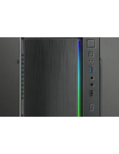 Mars Gaming MCM, Caja PC Micro ATX, Compacta, 16 Modos ARGB, Ventilador 8 cm