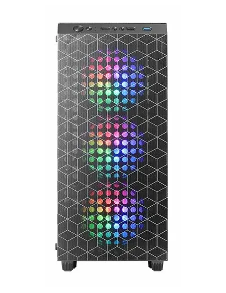 Mars Gaming MC-MAG, Caja Gaming ATX, Ventana Lateral Completa Cristal Templado, Doble Rejilla Magnética Antipolvo Frontal +