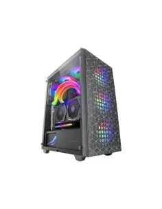 Mars Gaming MC-MAG, Caja Gaming ATX, Ventana Lateral Completa Cristal Templado, Doble Rejilla Magnética Antipolvo Frontal + 2