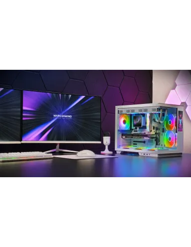 Mars Gaming MCMIRAGEW carcasa de ordenador Midi Tower Blanco