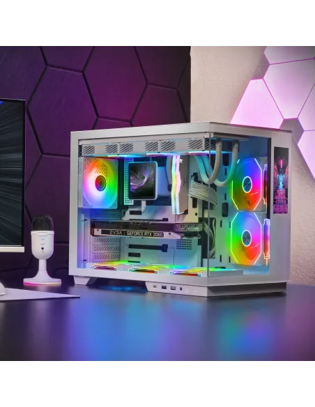 Mars Gaming MCMIRAGEW carcasa de ordenador Midi Tower Blanco