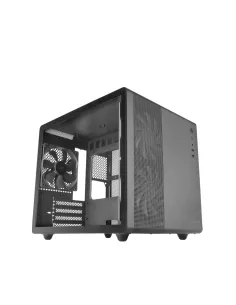 Mars Gaming MC-MPRO Negro, Caja Profesional Compacta Micro-ATX, Ventana Lateral Completa Cristal Templado, 3x Ventiladores