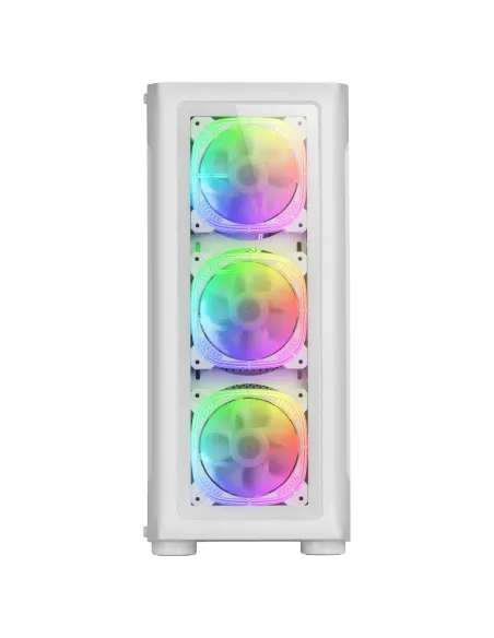 Mars Gaming MC-NEO, Torre Gaming XXL E-ATX, Ventana Lateral y Frontal Cristal Templado, 4X Ventiladores ARGB 120mm + Ventilador