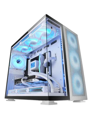 Mars Gaming MC-NOVA2, Caja Gaming Custom XXL E-ATX, Doble Cristal Templado Continuo Sin Marco, Soporte Completo Refrigeración