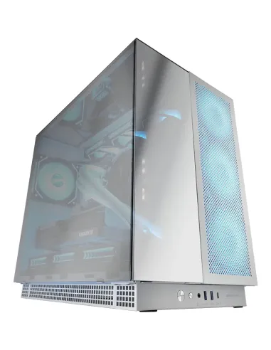 Mars Gaming MC-NOVA3, Caja Gaming Custom XXL E-ATX, Tripe Cristal Cromado Continuo Sin Marco, Soporte Completo Refrigeración