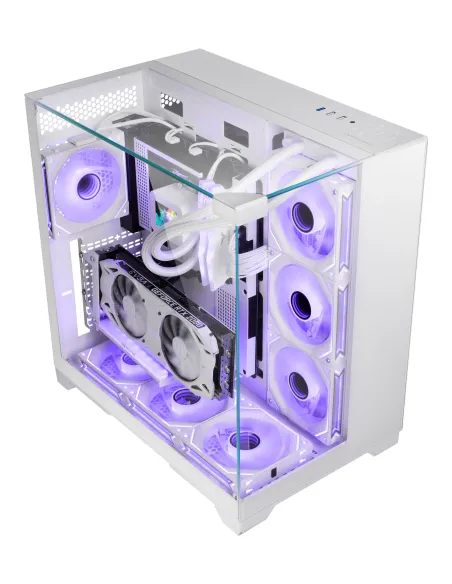 Mars Gaming MCVISIONW carcasa de ordenador Midi Tower Blanco