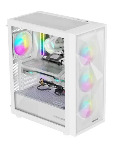 GENESIS Diaxid 605 ARGB Midi Tower Blanco