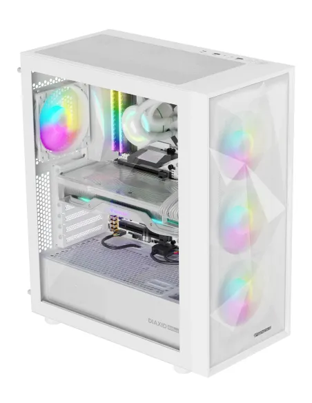 GENESIS Diaxid 605 ARGB Midi Tower Blanco