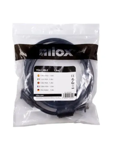 Nilox Cable VGA de - 1.8 metros
