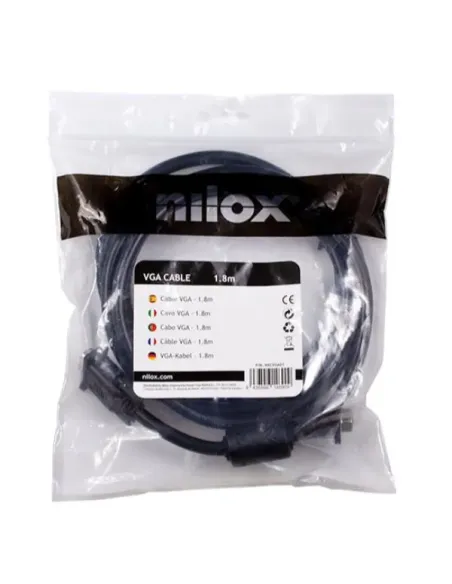 Nilox Cable VGA de - 1.8 metros