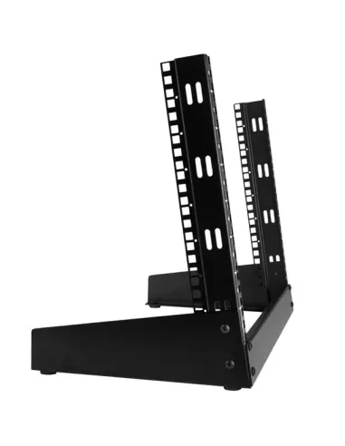 StarTech.com Rack de Sobremesa de 8U de 2 Columnas - Armario Rack de Servidores con Marco Abierto