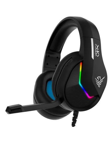 Auriculares gaming con microfono phoenix - ps5 - ps4 - pc - controles en cable - mute - negro