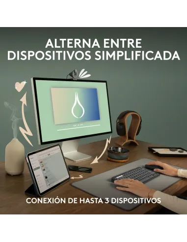 Logitech 910-007015 ratón Viajes Ambidextro RF Wireless + Bluetooth Óptico 4000 DPI