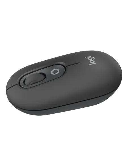 Logitech POP Mouse, ratón inalámbrico Bluetooth compacto y portátil con botones programables y clics discretos, tecnología