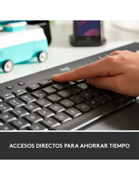Logitech 920-010917 teclado Oficina Bluetooth QWERTY Español Grafito