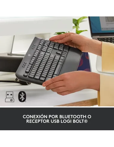 Logitech 920-010917 teclado Oficina Bluetooth QWERTY Español Grafito