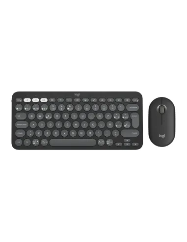 Logitech 920-012227 teclado Ratón incluido Universal RF Wireless + Bluetooth QWERTY Español Grafito